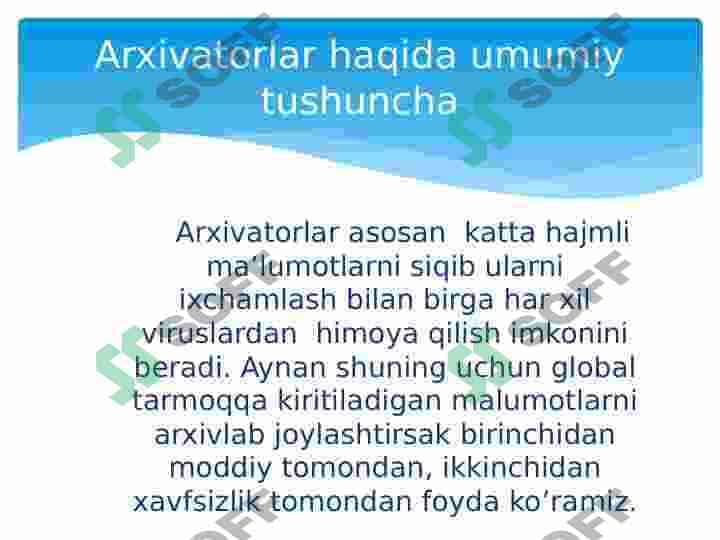 arxivator turlari 2
