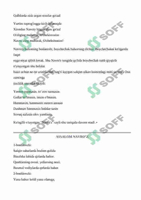 Assalom Navro'z 8