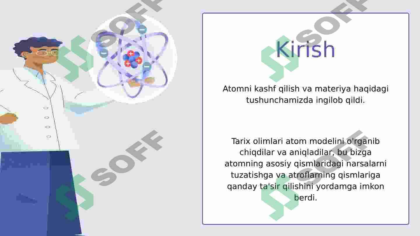 Atom arxitekturasini o'rganish 3