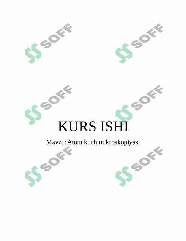 Atom kuch mikroskopiyasi 1