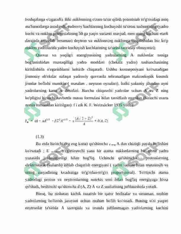 Atom yadrosining modellari 8