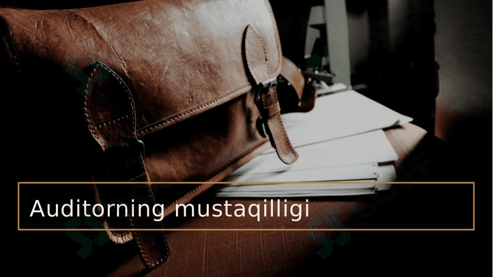 Auditorning mustaqilligi 1