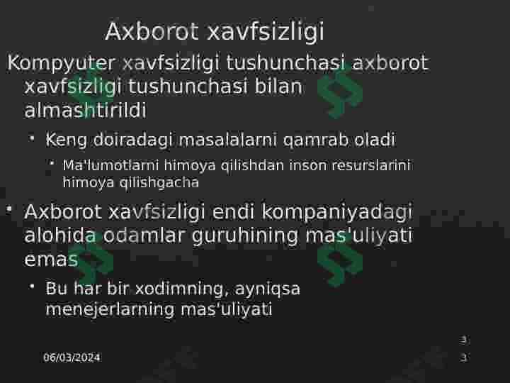 Axborot tizimlari 3