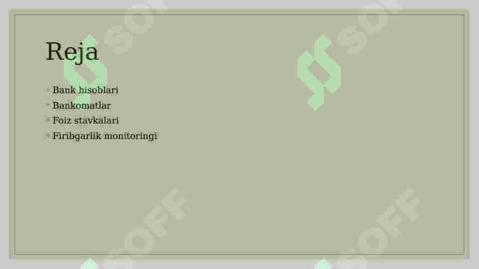 Bank hisob-kitoblari 2