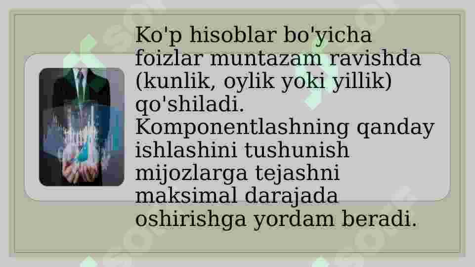 Bank hisob-kitoblari 8