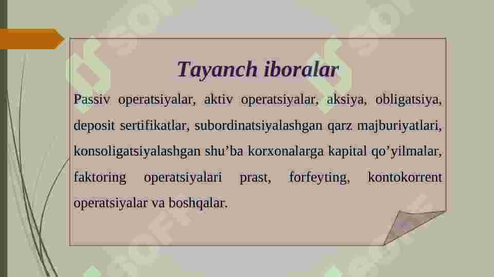 Bank operatsiyalari 2