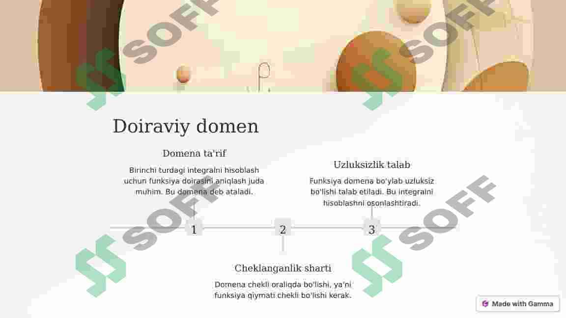 Birinchi turdagi integrallar 3