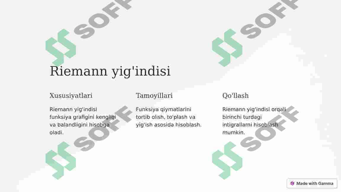 Birinchi turdagi integrallar 4