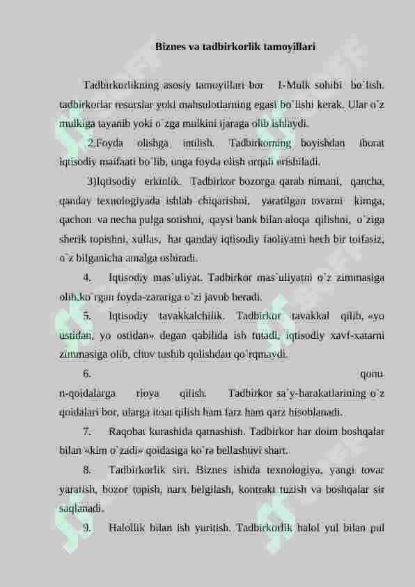Biznes va tadbirkorlik 4