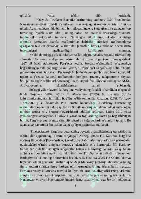 O`zbekistondagi foydali o`simliklar 5