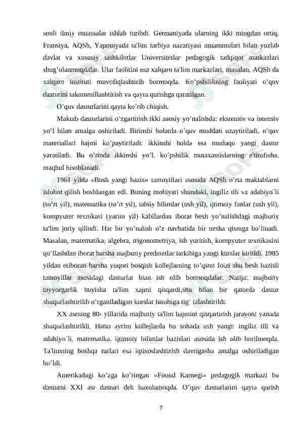 BOLA TARBIYASIDA XORIJIY MAMLAKATLAR TAJRIBASIDAN FOYDALANISHNING METODIK IMKONIYATLARI 7
