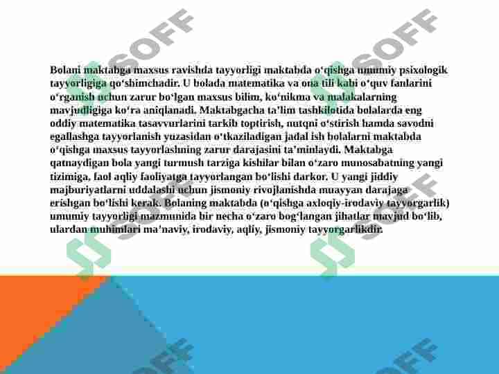 bolani maktabga tayyorlash 4
