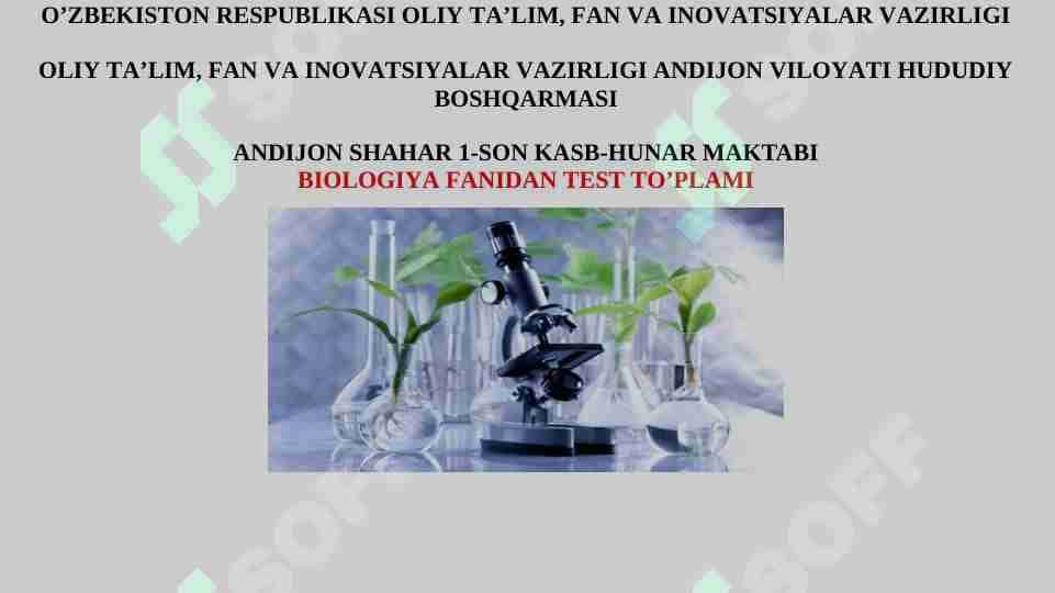 botanika test 1