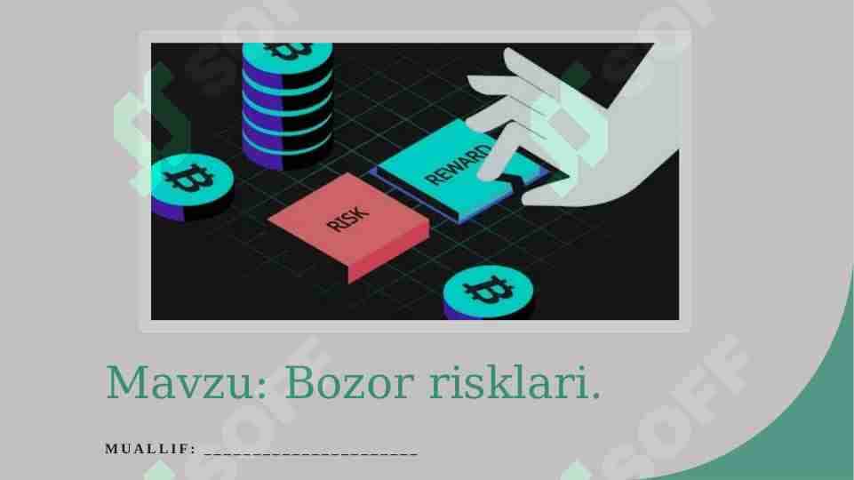 Bozor risklari 1