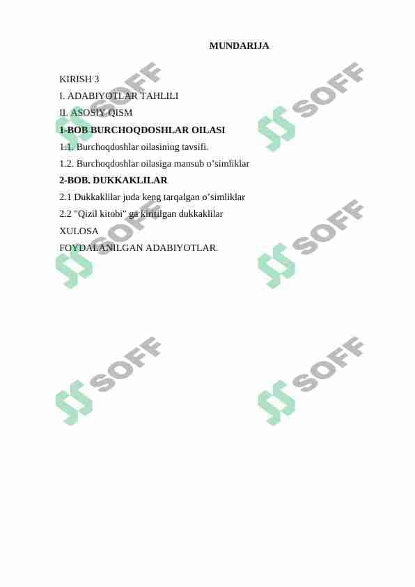 Burchoqdoshlar oilasi 1