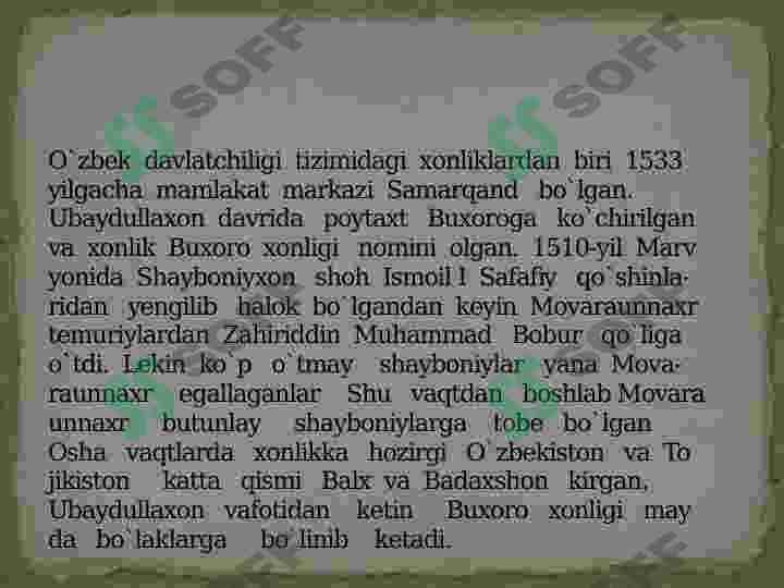 Buxoro xonligi tashkil topishi 3