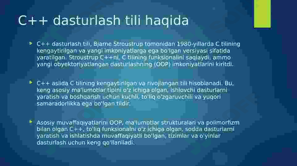 C++ da animatsiyalar 2