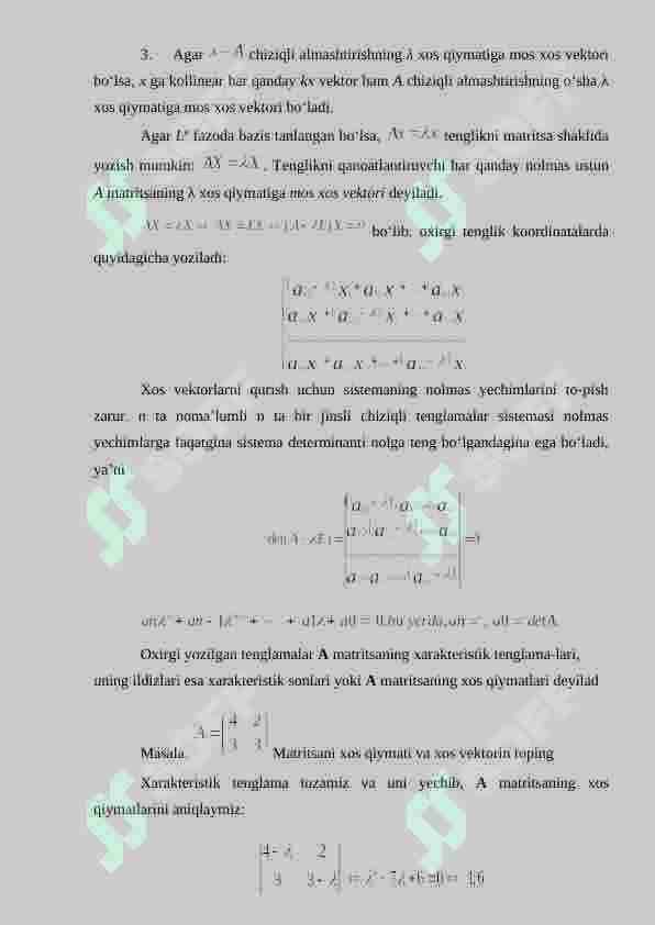Chiziqli operatorlar 8