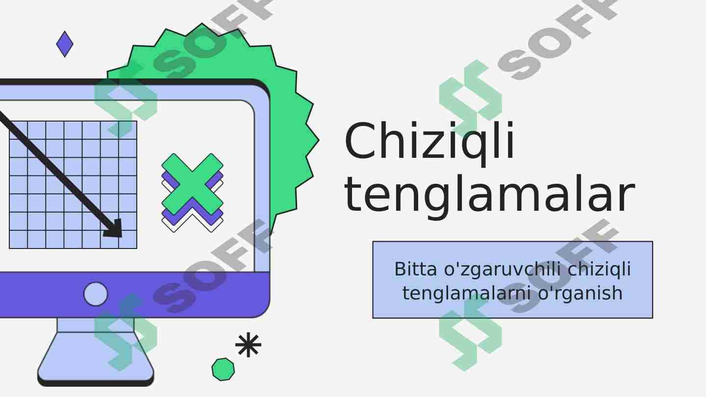 Chiziqli tenglamalar 1