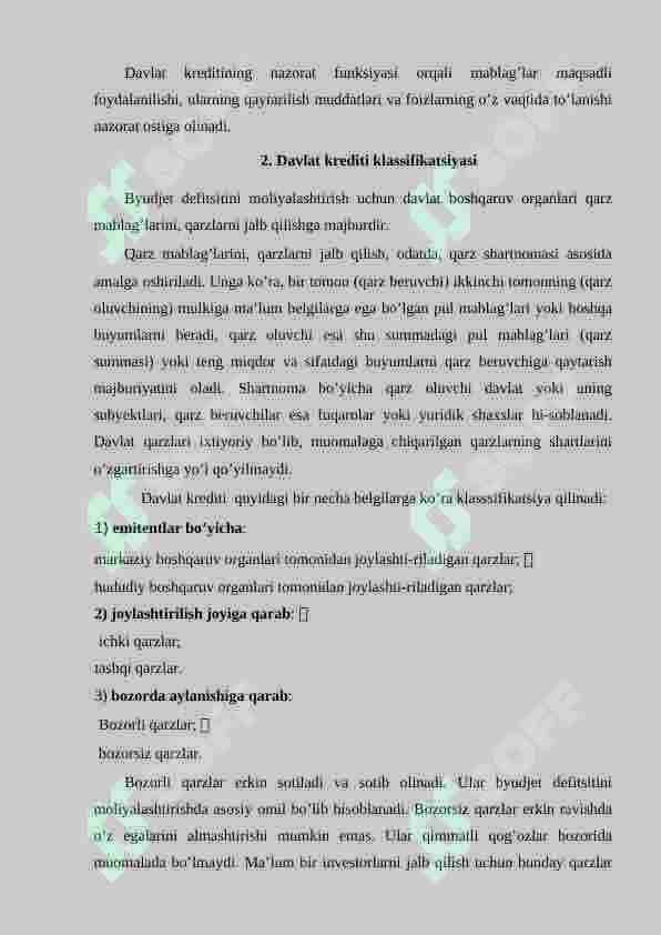 DAVLAT KREDITI 8