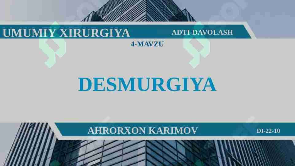 DESMURGIYA