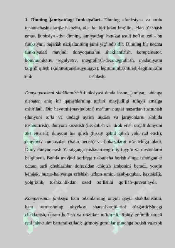 DINNING FUNKSIYALARI 3