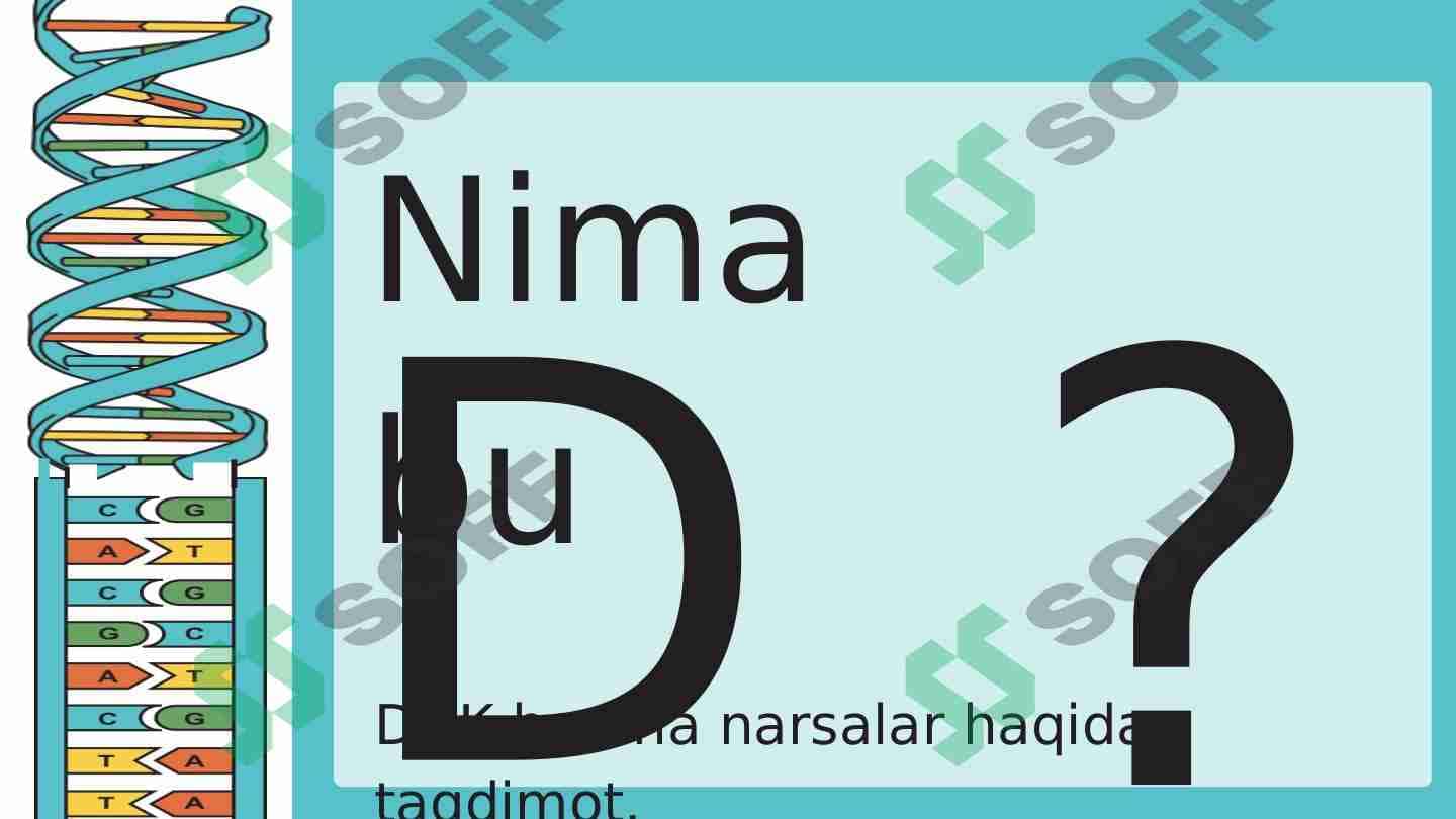DNK nima 1