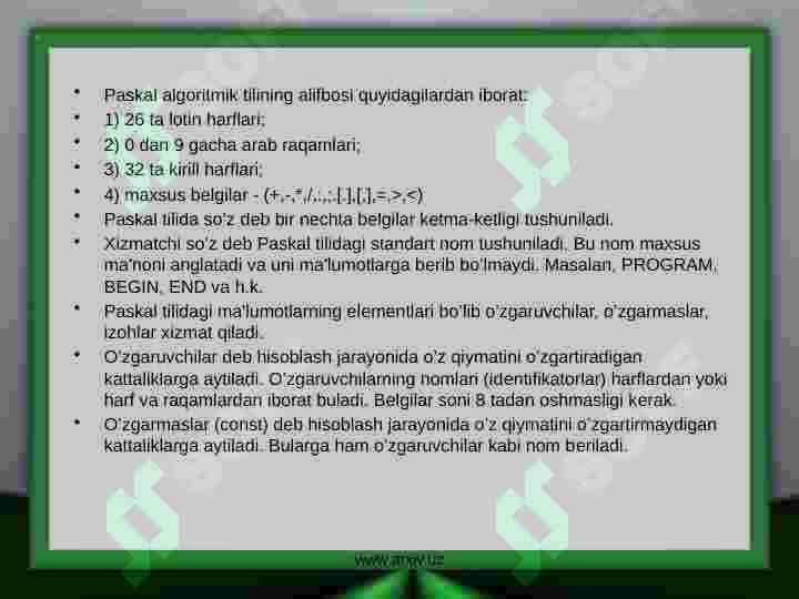 Dasturlash asoslari 6