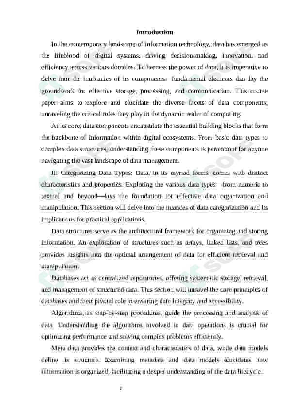 Data components 2