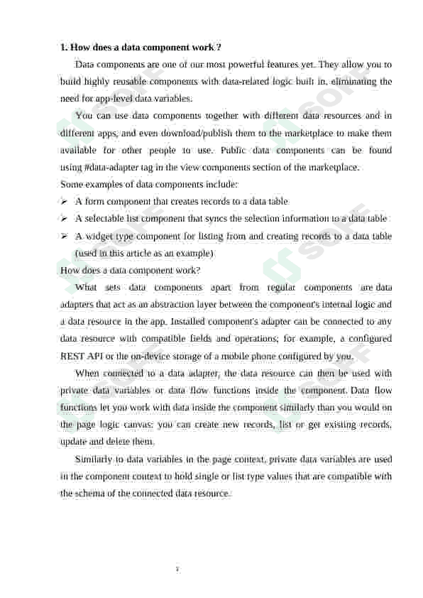 Data components 3