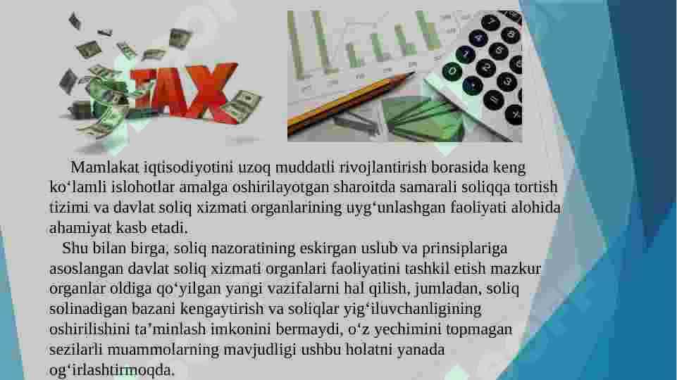 Davlat soliq xizmati. 8