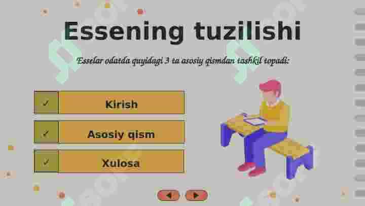 Insho turlari Esse turlari 6