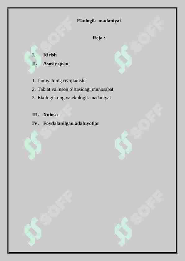 Ekologik madaniyat 1