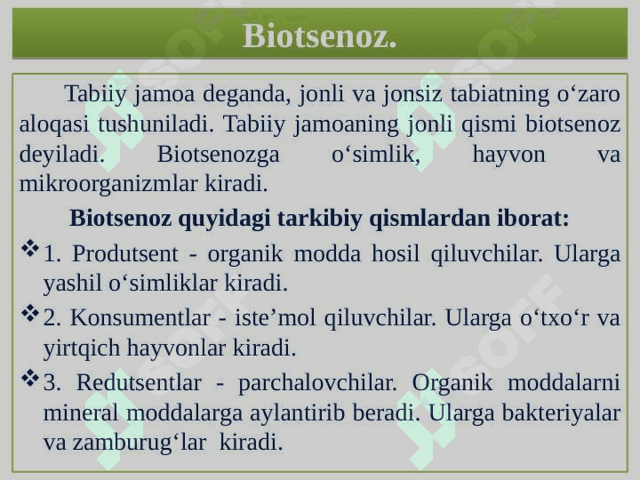 Ekologik omillar 6