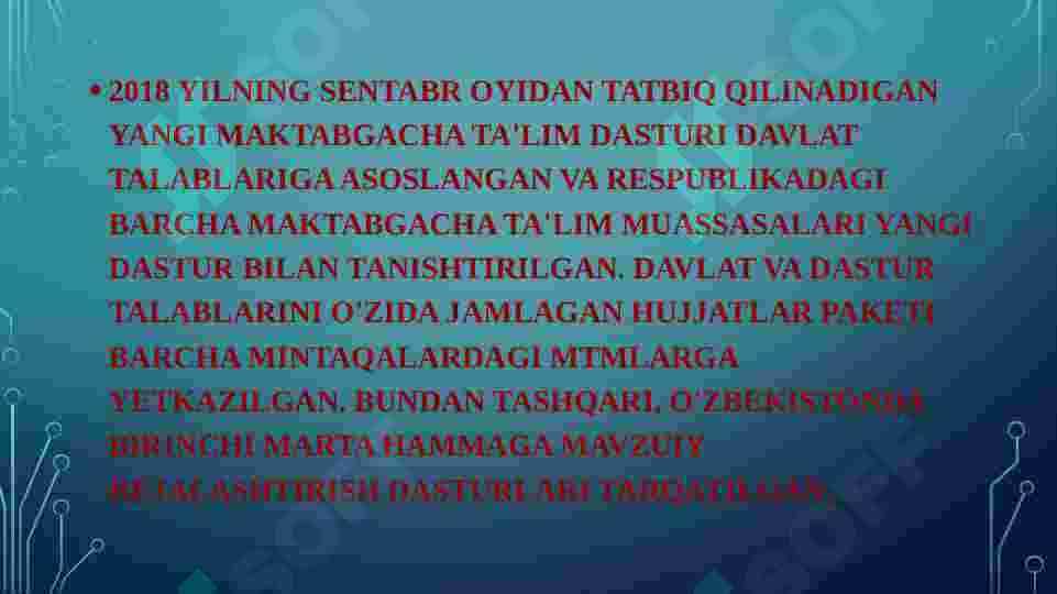 Maktabgacha ta'lim sohasida muammo va yechimlar 4