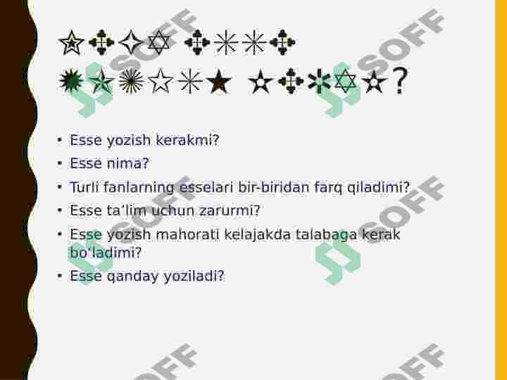 Esse yozish qoidalari va metodikasi 2