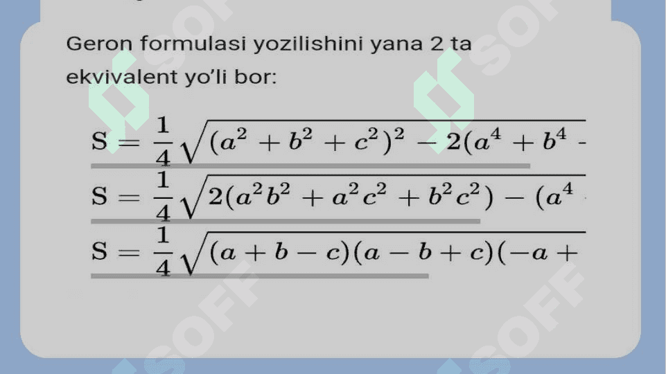 Figuralar yuzasini topish. 7
