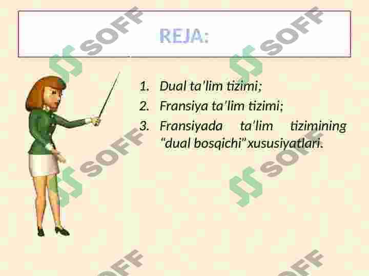 Fransiya ta'lim tizimining  "Dual bosqichi" xususiyatlari 2