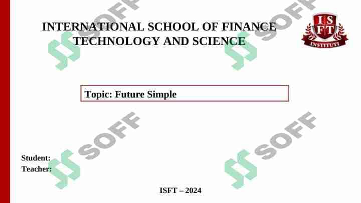 Future Simple 1