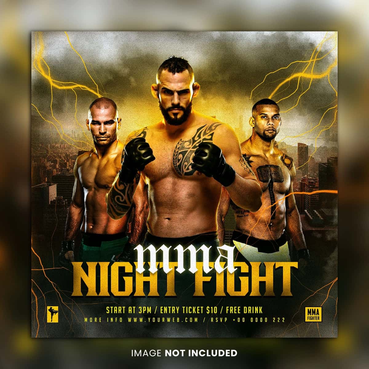 Mma sport varaqasi shabloni | Mma sport flyer template 1