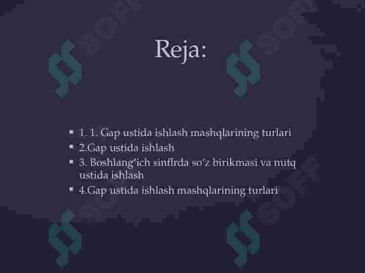 Gap ustida ishlash 2