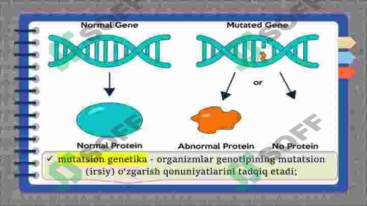 Genetika yo'nalishlari 8