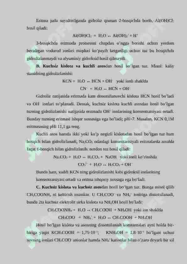 Tuzlarning Gidrolizi 4