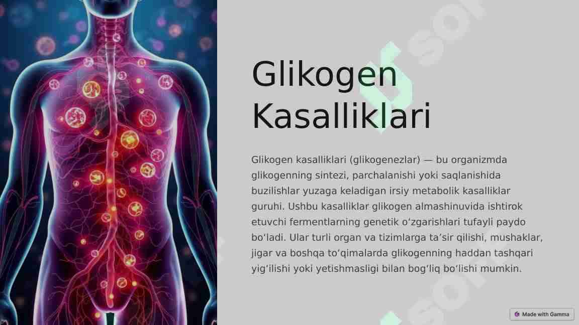 Glikogen kasalliklari