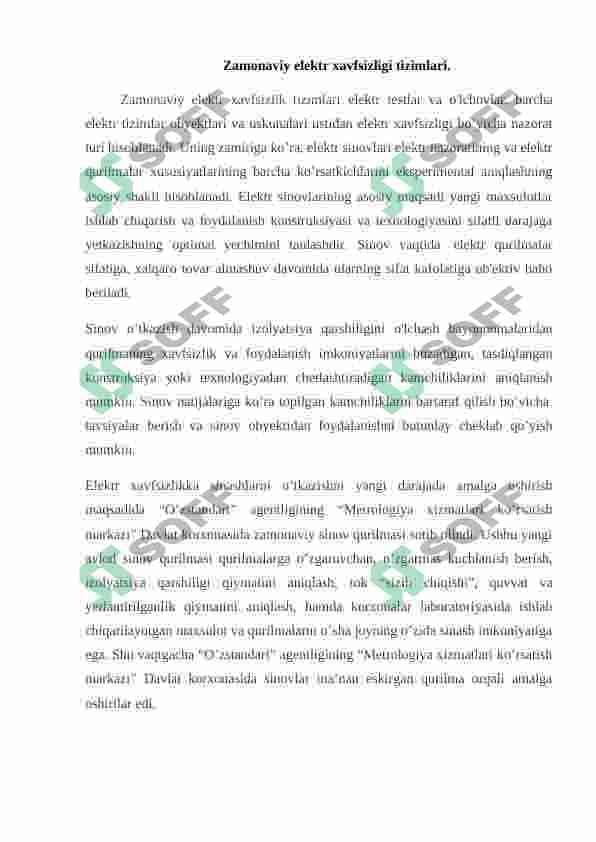 Zamonaviy elektr xavfsizligi tizimlari va elektr tokining inson tanasiga ta'sir qilish mexanizmlari. 4
