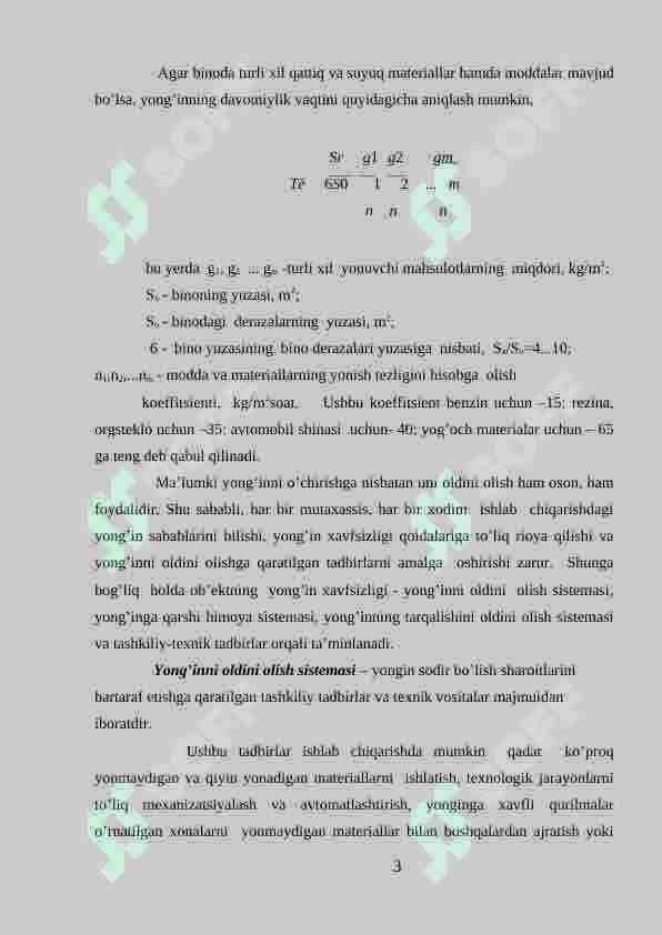Respublika bo’yicha yong’inlar sodir bo’lishi va ularda ko’riladigan zararlar to’g’risida statistik ma’lumotlar tahlili 3