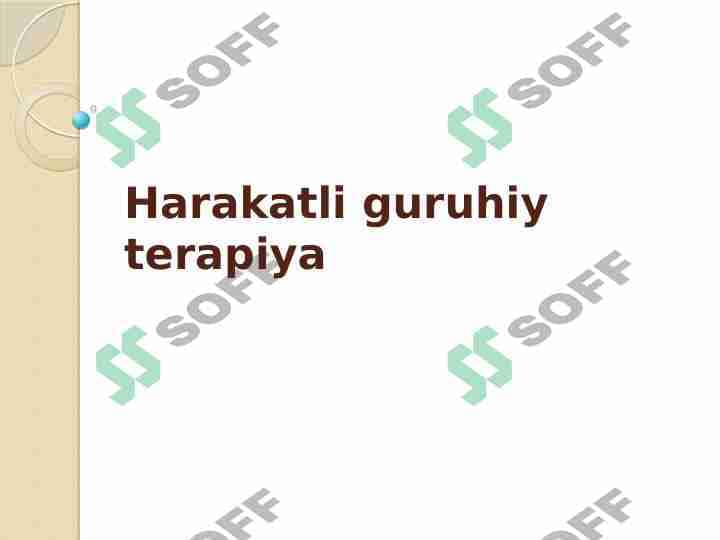 Harakatli guruhiy terapiya 1