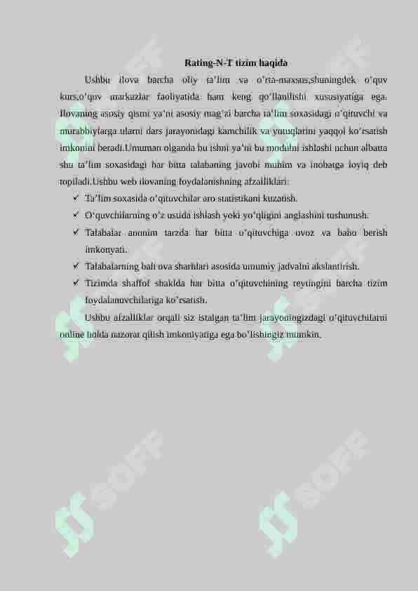 “O’qituvchilarning reytingi” web ilovasi 3