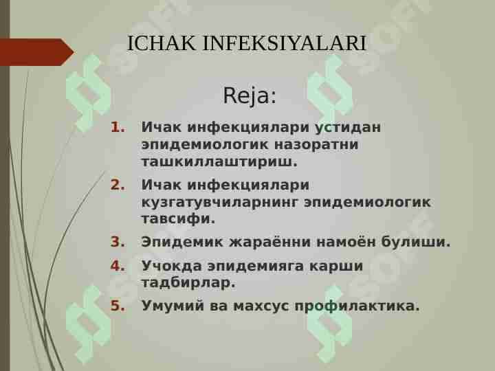 Ichak infeksiyalari 1