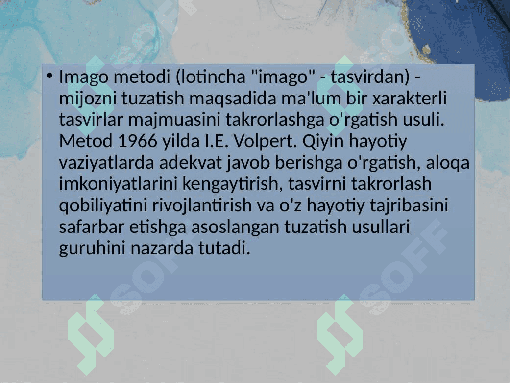 IMAGO-METODI 3